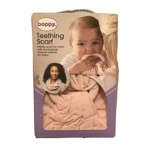 NEW Boppy Teething Infinity Scarf Food Grade Silicone Teether Blush Pink NEW